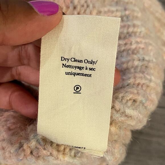 LoveShackFancy Pink Kingston Alpaca Wool Sweater NWT Size M - Picture 12 of 12